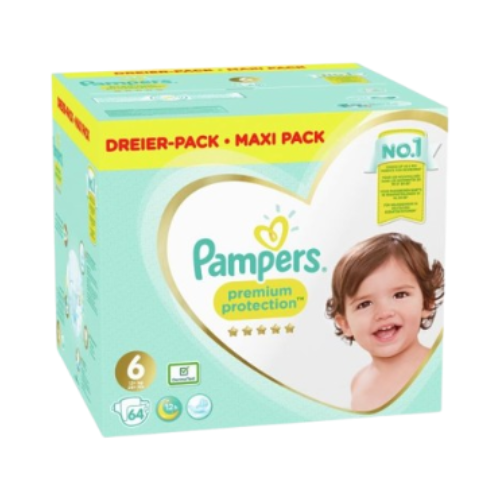 حفاضات اطفال بامبرز حماية مميزة رقم 6، 64